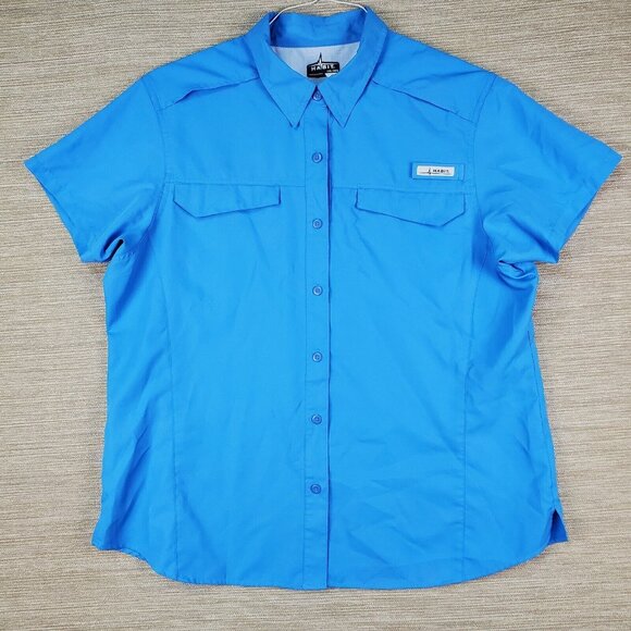 Habit Fishing Shirt Womens 2XL Vented Lightweight UV Block Gorpcore Techwear - Picture 1 of 9